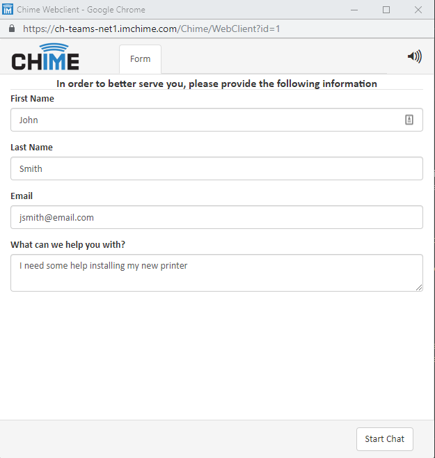How routing works for employees using Chime for Microsoft Teams service desk